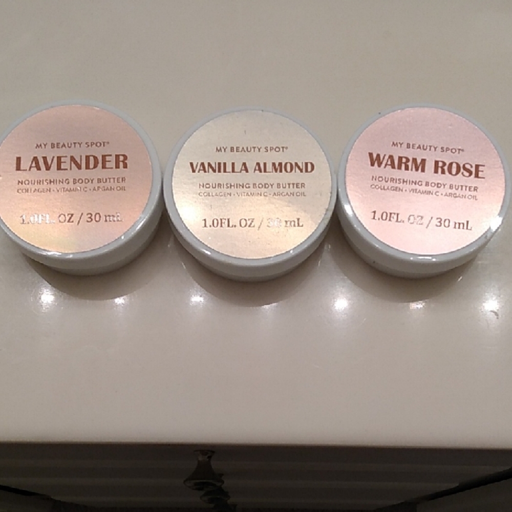 Bundle Lavender, Vanilla Almond, Warm Rose Body Butter Set